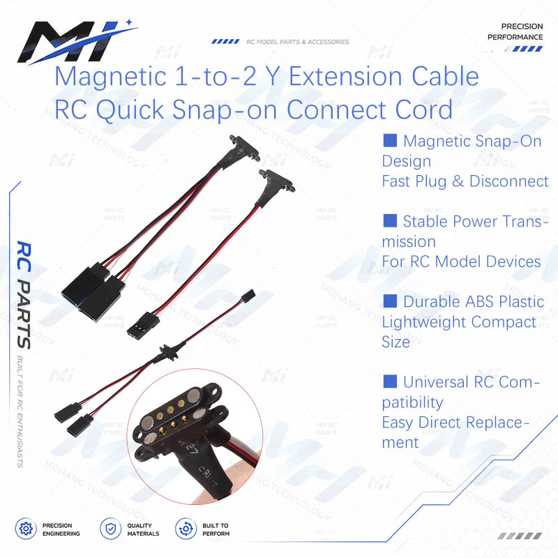Rc Drone - Magnetic 1-to-2 Y Extension Cable JR