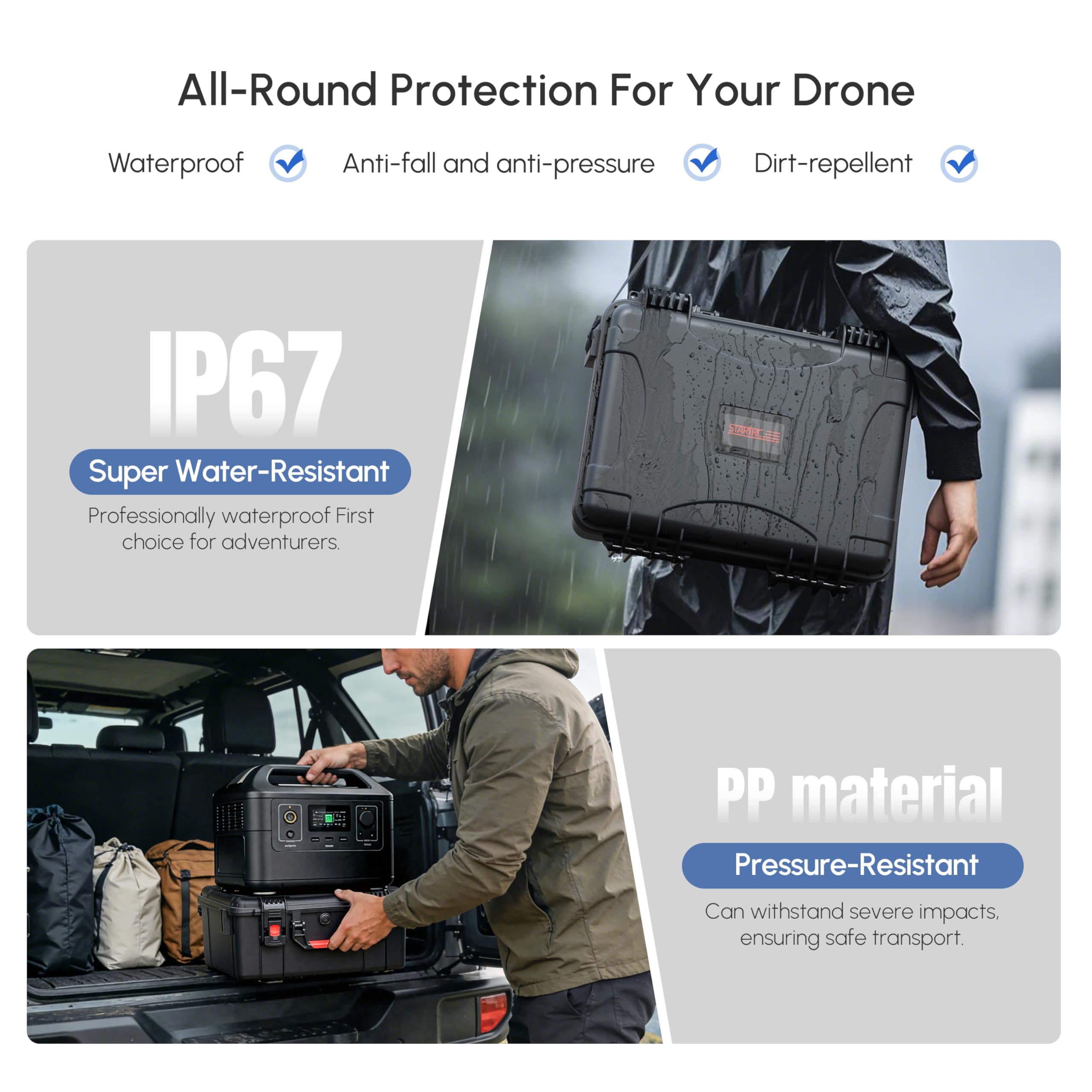 Waterproof Hard Case for DJI A - огляд і ціна Drone Goggles Dji