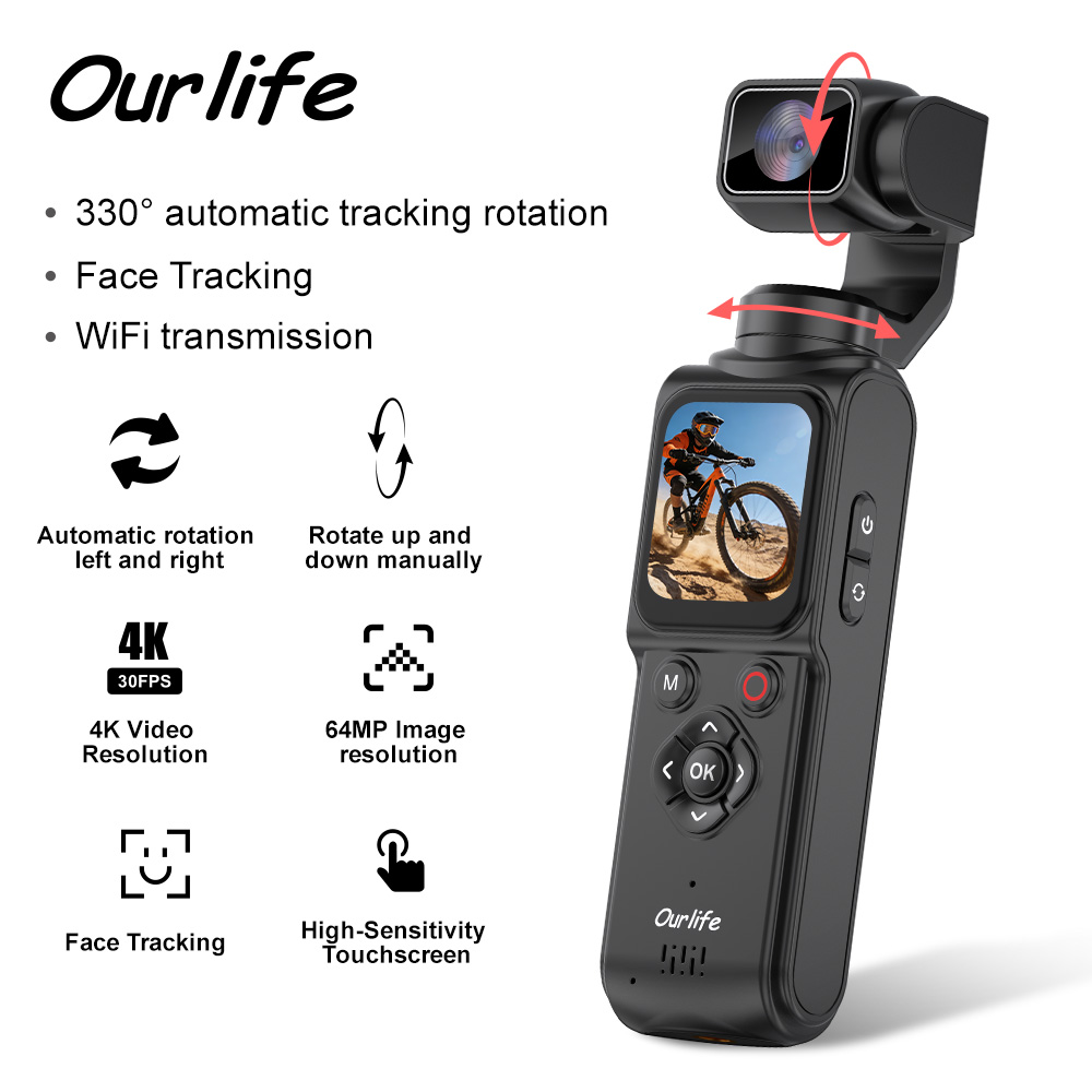 Ourlife 4K Action Camera 330°  - огляд і ціна Runcam Camera