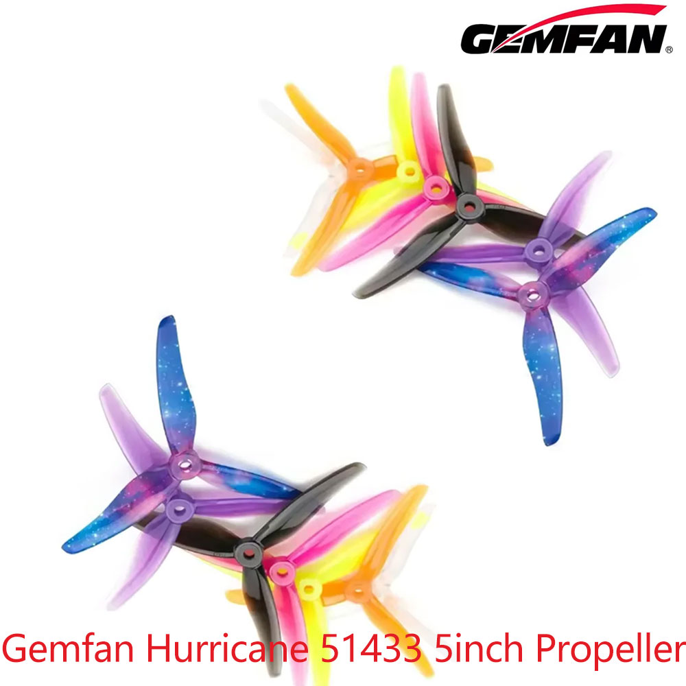 12Pairs Gemfan Hurricane 51433 - огляд і ціна 5 Inch Propeller