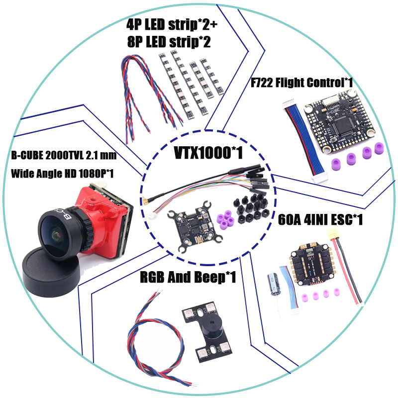 RCtoSky F4V3S PLUS F722 F745 H - огляд і ціна F722 Flight Controller