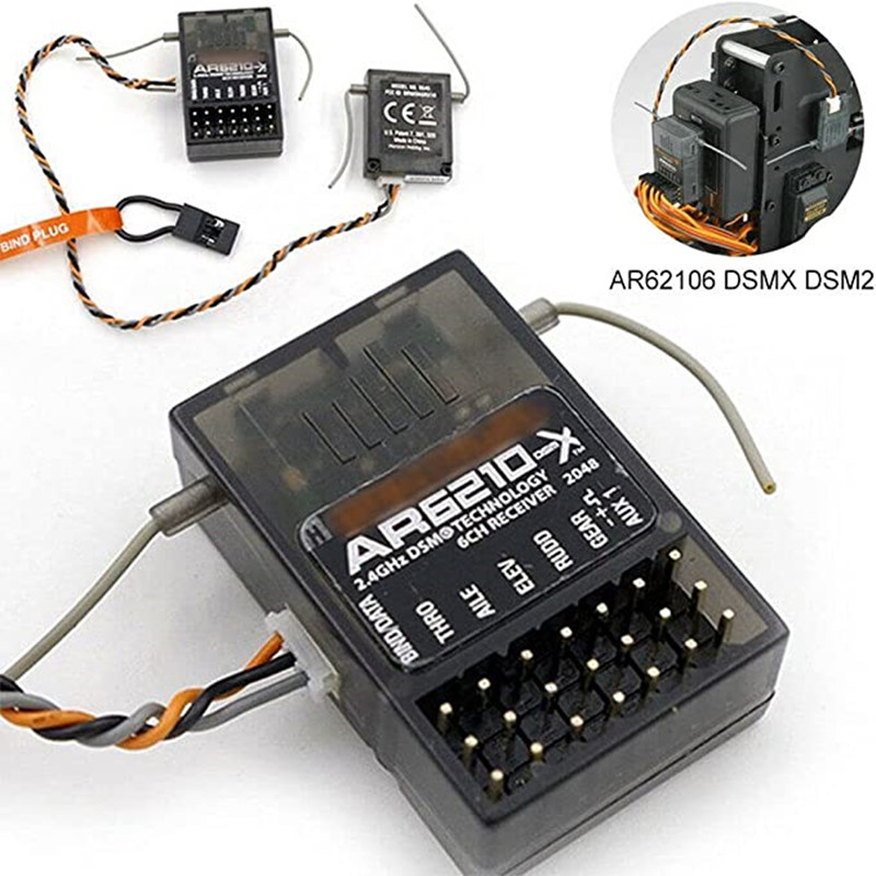 DSMX DSM2 AR6210 6CH 2.4GHz Re - огляд і ціна Radio Transmitter 2.4Ghz