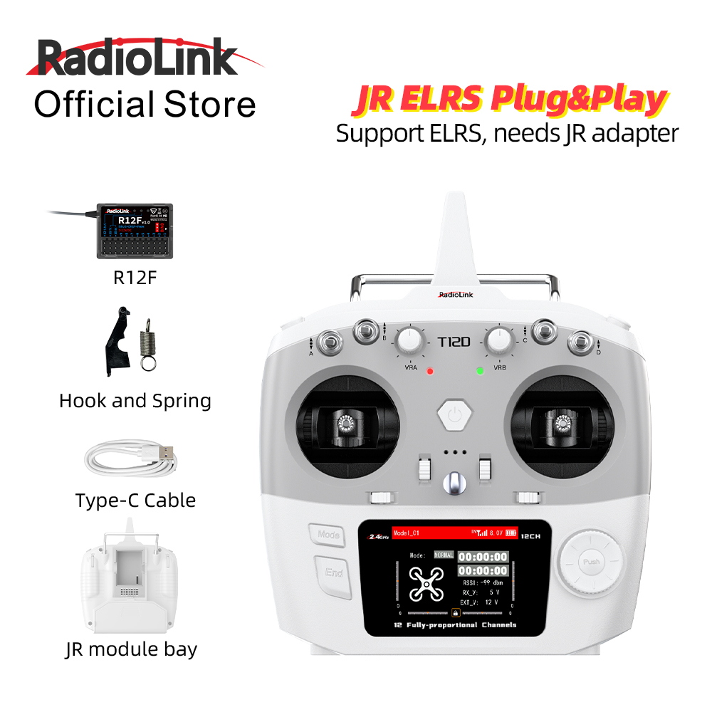 RadioLink T12D JR Module 12CH  - огляд і ціна Radio Transmitter 2.4Ghz