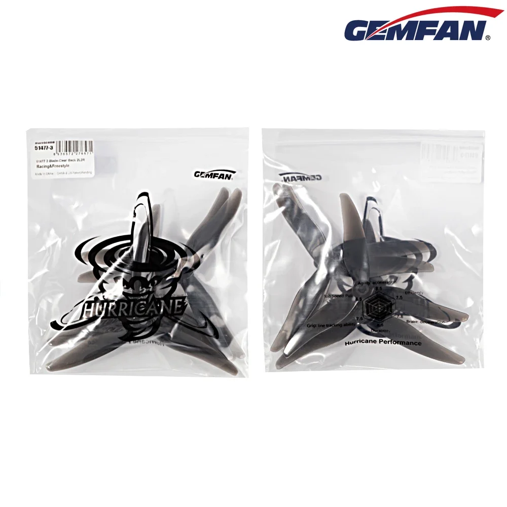 10Pairs (10CW + 10CCW) Gemfan  - огляд і ціна 5 Inch Propeller