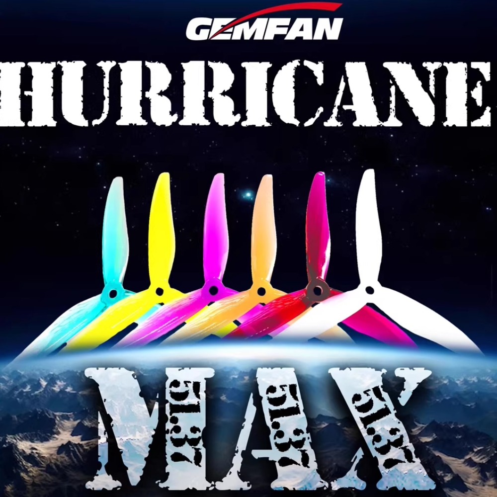 2Pairs Gemfan Hurricane 51377  - огляд і ціна 5 Inch Propeller