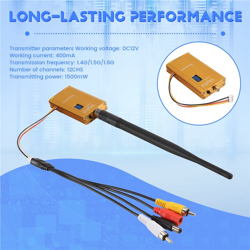 A48U 1.5G 1.5W FPV VTX 12CH 15 - огляд і ціна Rc Transmitter