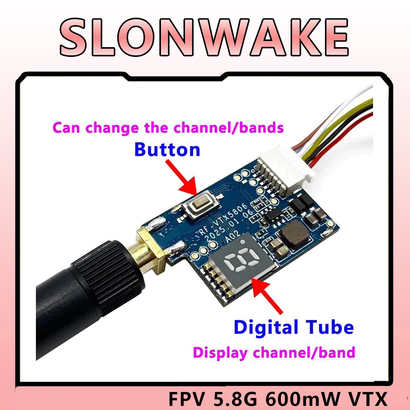 SLONWAKE 5.8G TS5823 PRO Mini  - огляд і ціна Analog Fpv Camera