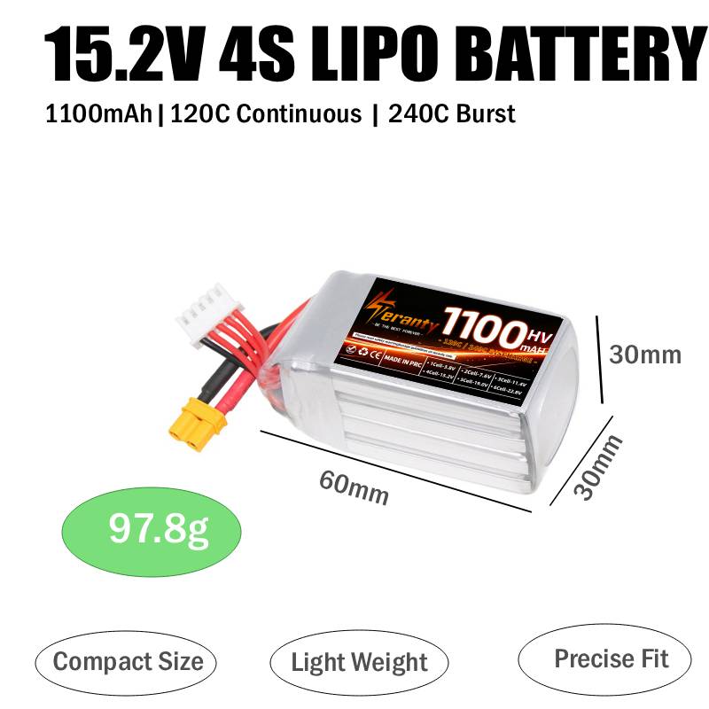 Teranty 2S 3S 4S 6S HV LiPo Pa - огляд і ціна Lipo Battery 4S