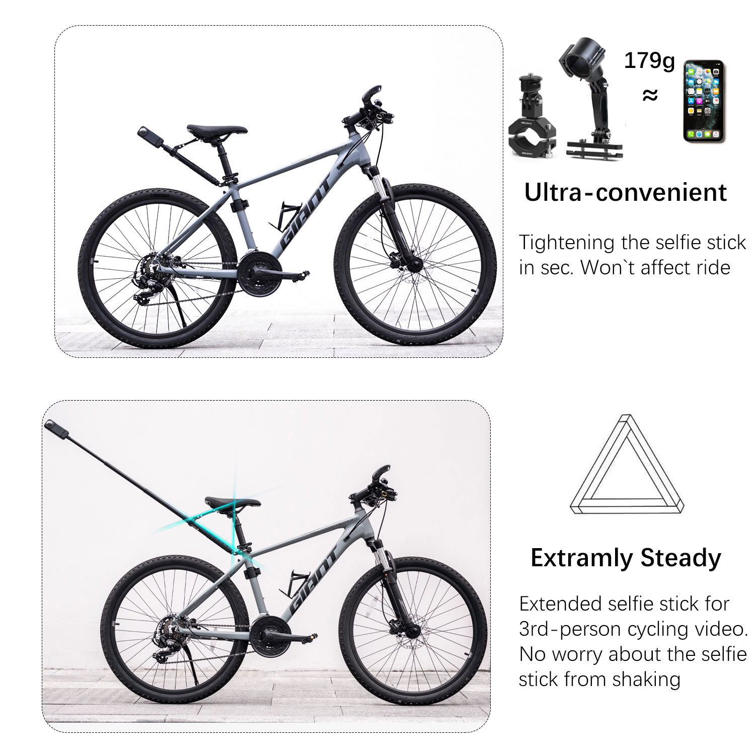 Camsteer Premium Bicycle Posts - огляд і ціна Runcam Camera