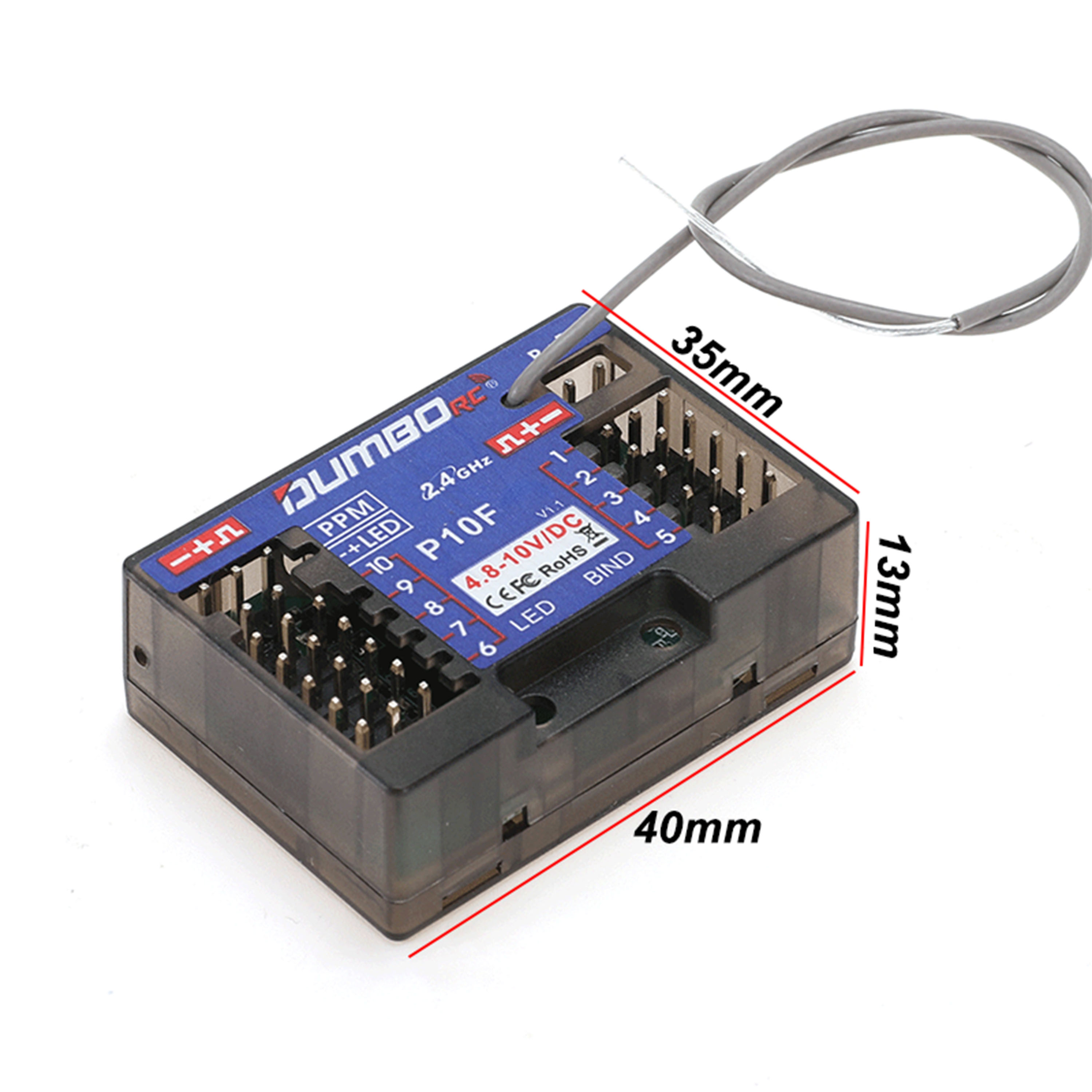 DUMBORC P10F P10FG 10CH 2.4GHz - огляд і ціна Radio Transmitter 2.4Ghz