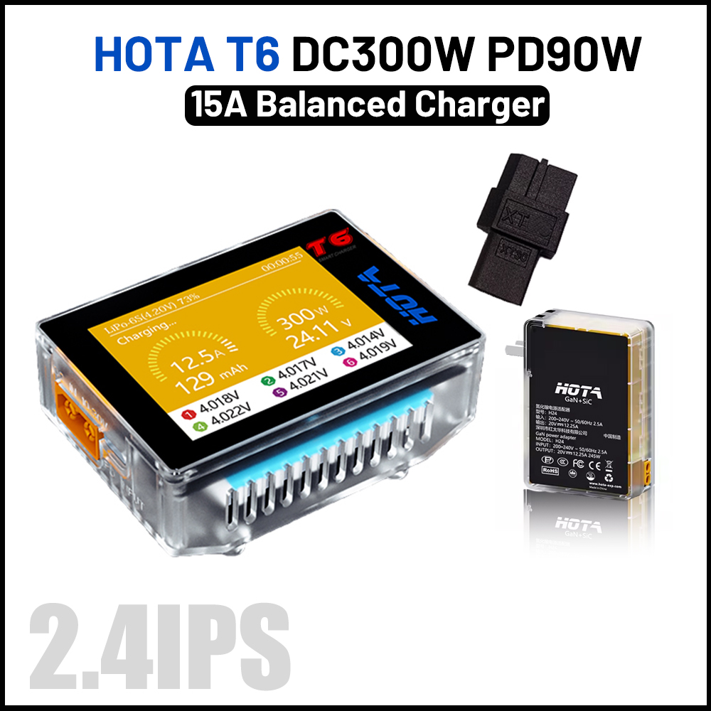 HOTA T6 300W Intelligent Charg - огляд і ціна Balance Charger Rc