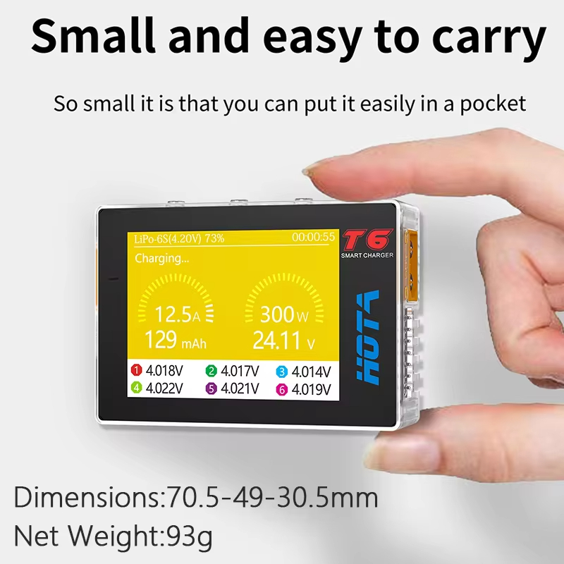 HOTA T6 300W Intelligent Charg - огляд і ціна Balance Charger Rc