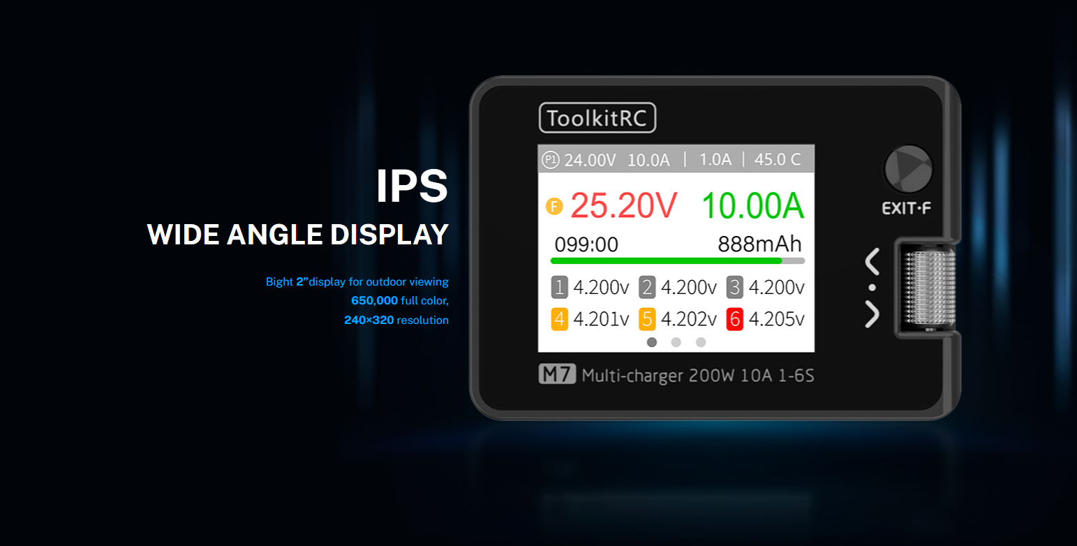 ToolkitRC M7 Lithium Battery B - огляд і ціна Balance Charger Rc