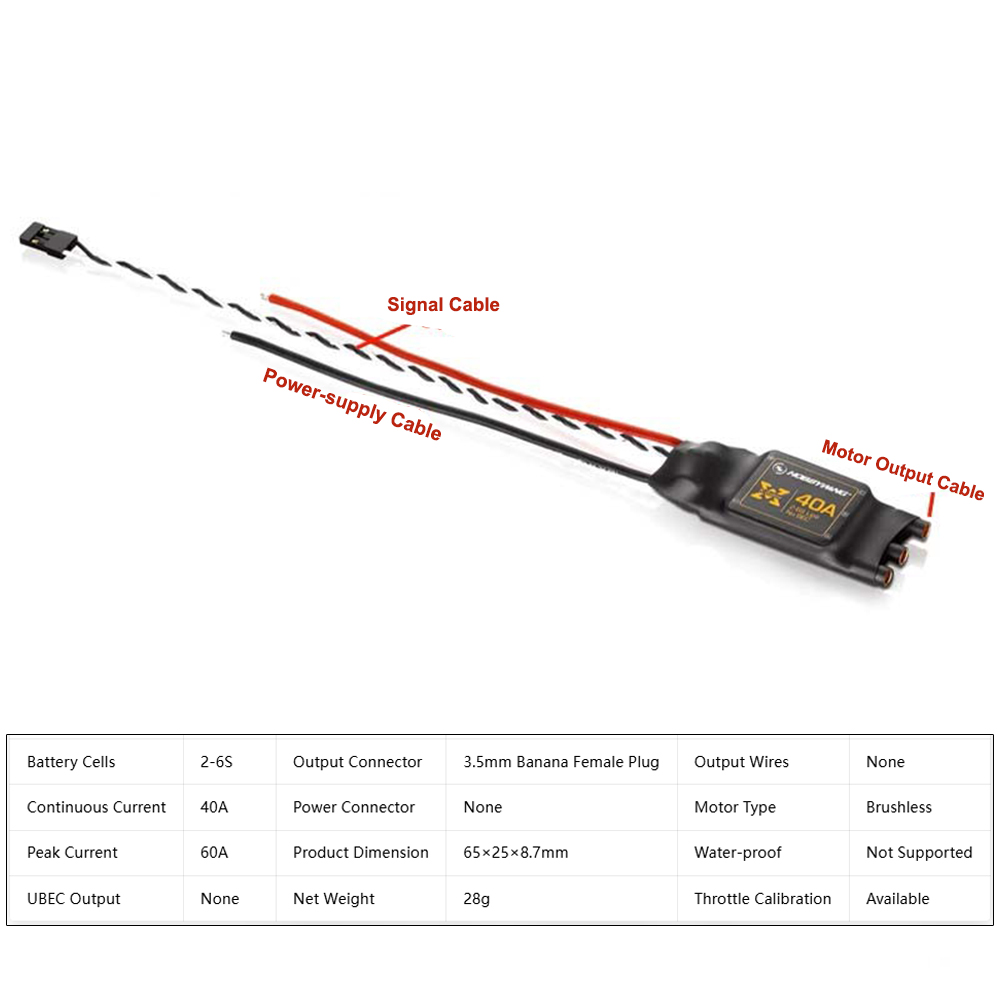 Hobbywing XRotor 40A Brushless - огляд і ціна 4 In 1 Esc