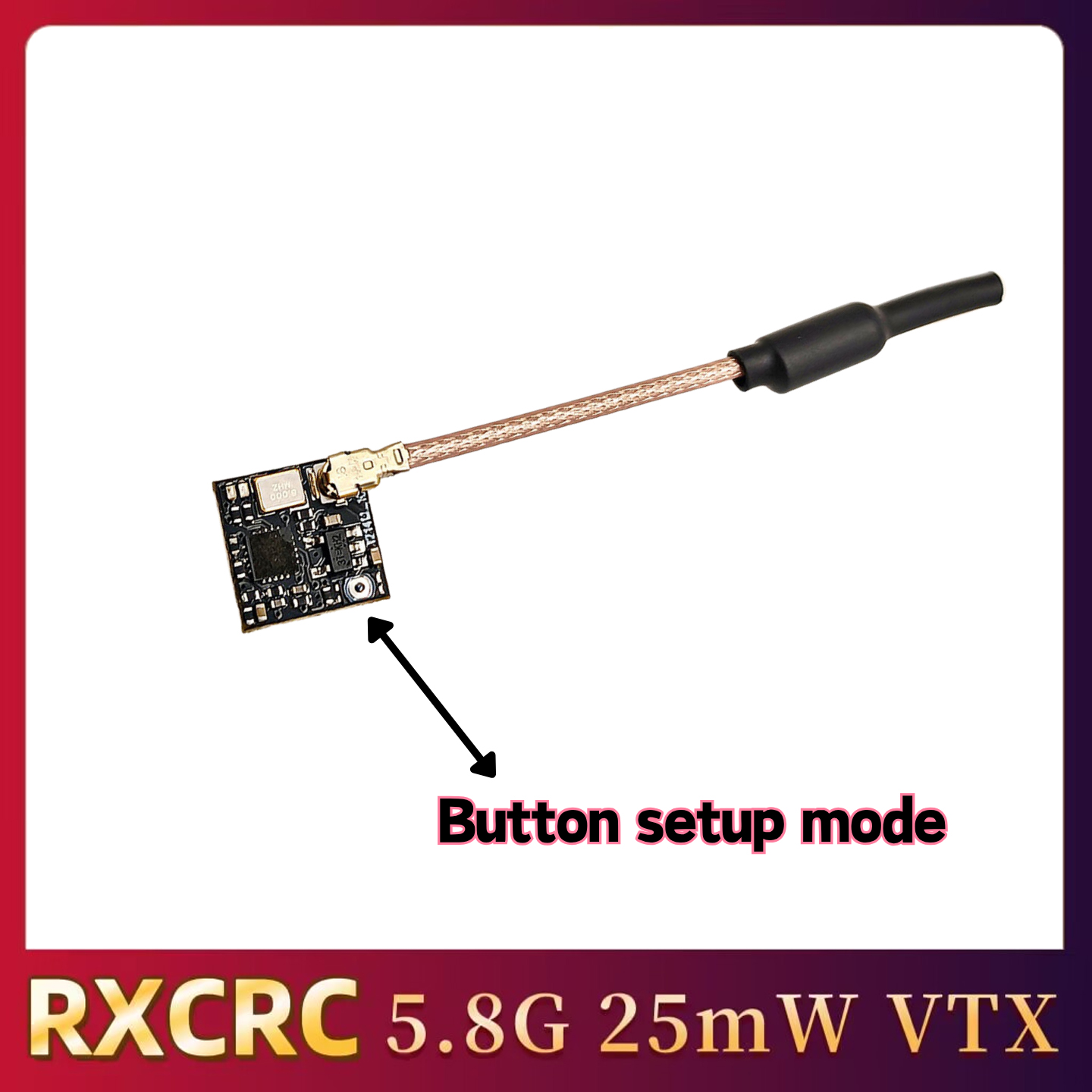 RXCRC 5.8GHz 48CH FPV 25mW Ana - огляд і ціна Drone Frame