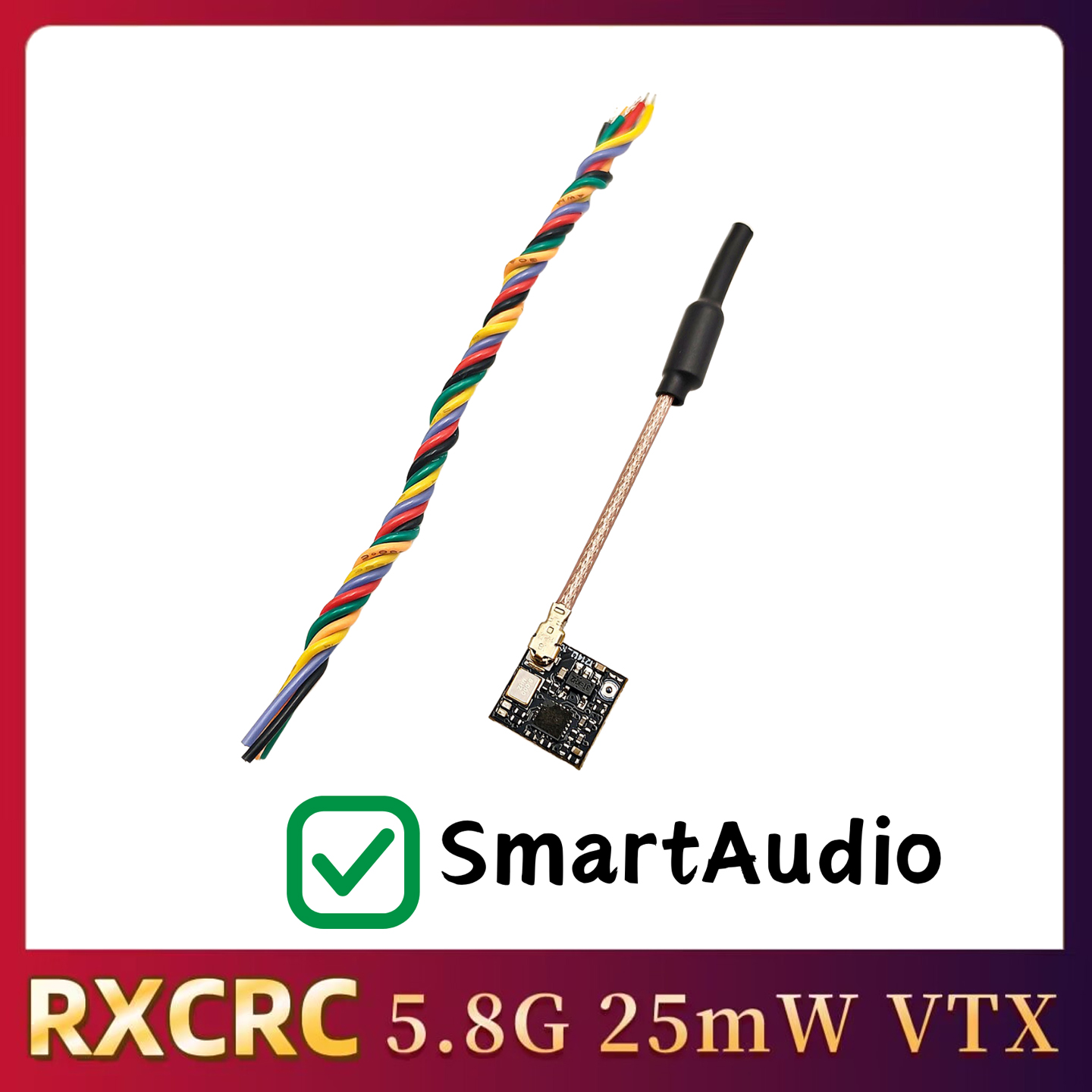 RXCRC 5.8GHz 48CH FPV 25mW Ana - огляд і ціна Drone Frame