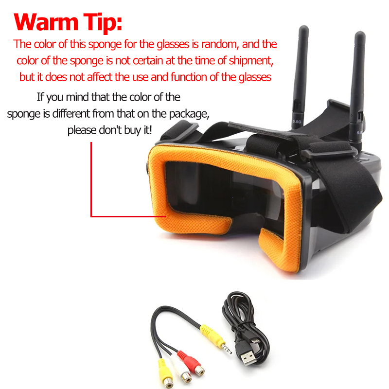 VR009 FPV Video Goggles 3Inch  - огляд і ціна Fpv Goggles