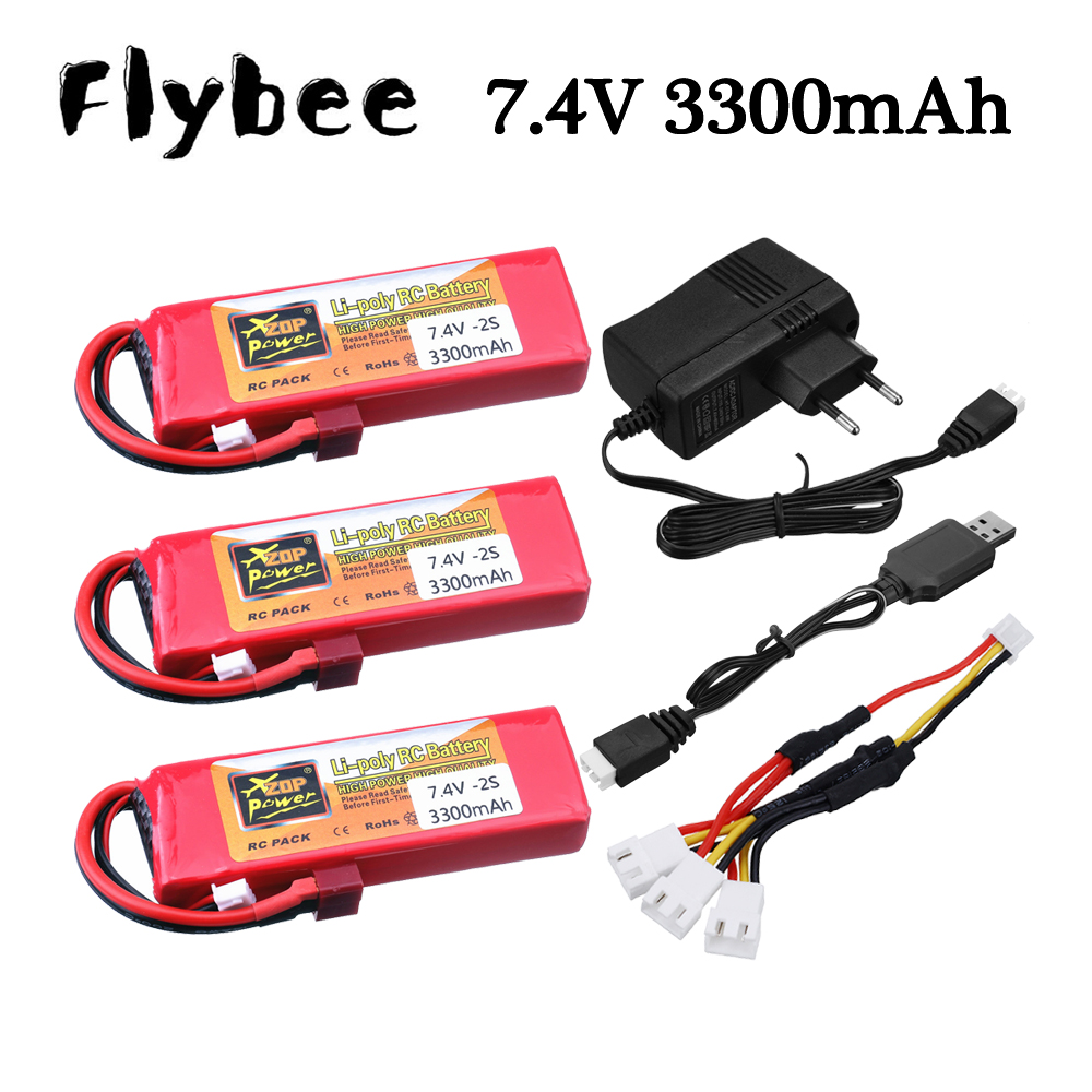 2S 7.4V 3300mAh Lipo Battery C - огляд і ціна Balance Charger Rc