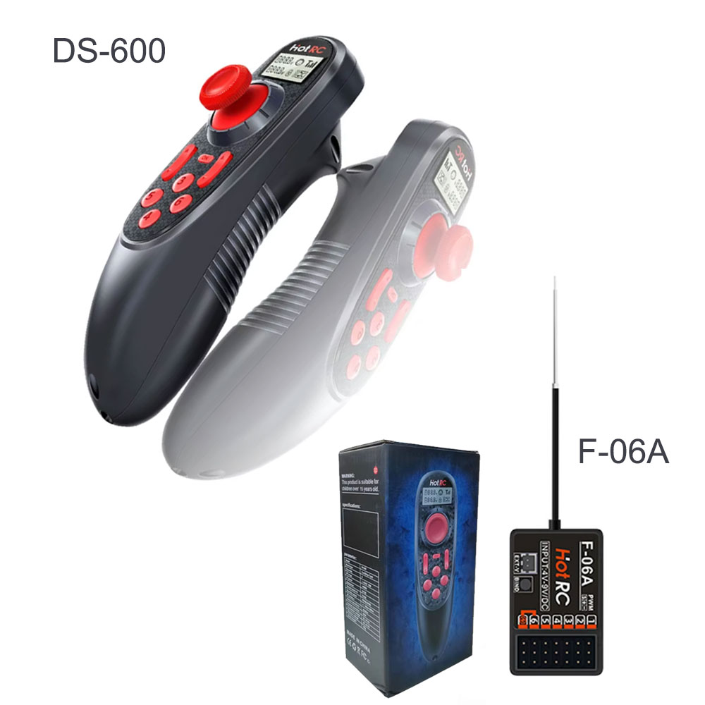 HOTRC DS-600 2.4GHz 6CH RC Boa - огляд і ціна Radio Transmitter 2.4Ghz