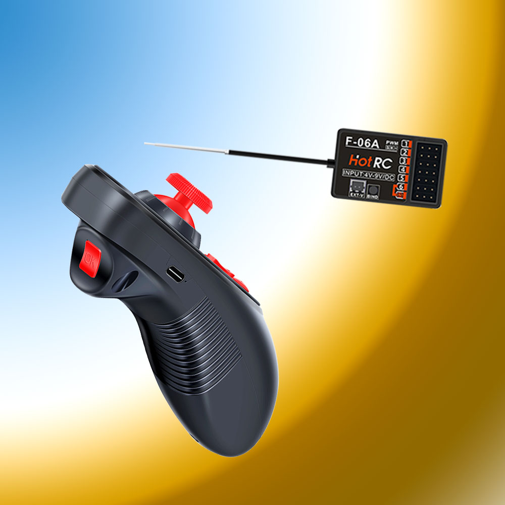 HOTRC DS-600 2.4GHz 6CH RC Boa - огляд і ціна Radio Transmitter 2.4Ghz