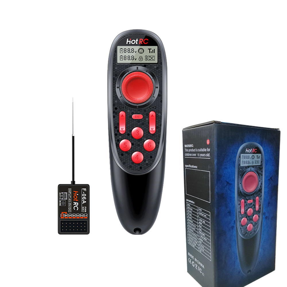 HOTRC DS-600 2.4GHz 6CH RC Boa - огляд і ціна Radio Transmitter 2.4Ghz
