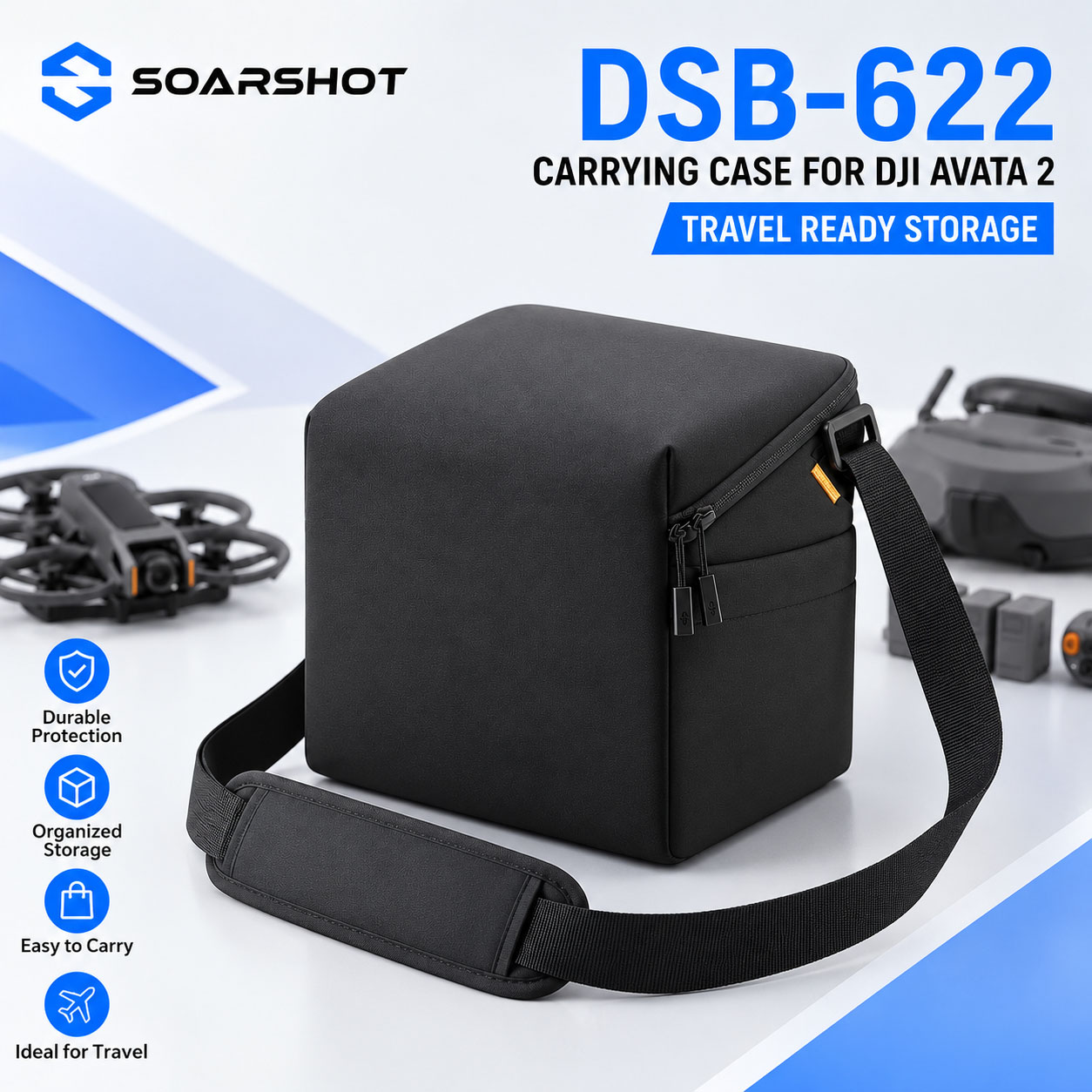 SOARSHOT Carrying Case for DJI - огляд і ціна Drone Goggles Dji